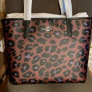 Coach Tote Bag - Leopard Print